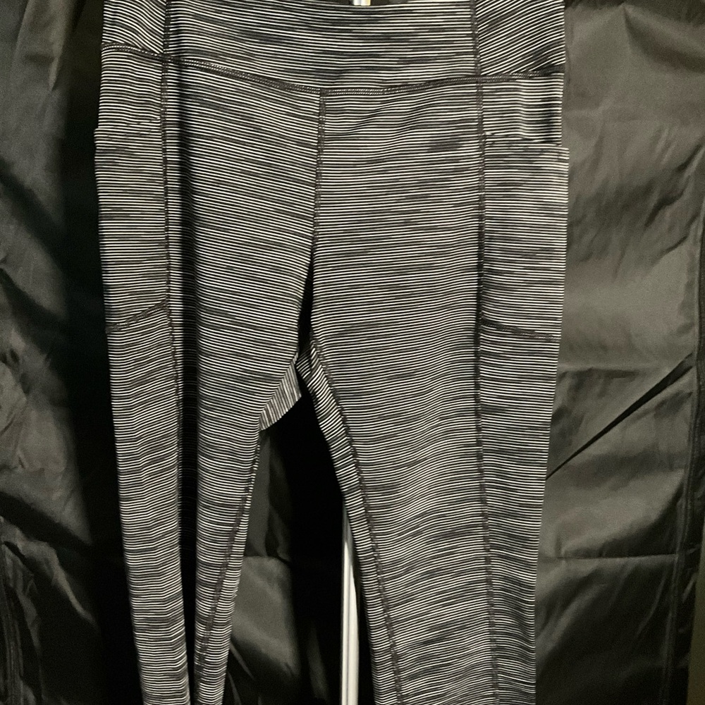 Striped Black and White Leggings